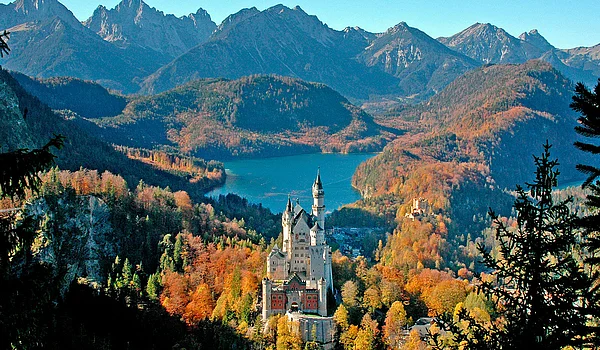 Blick auf Schloß Neuschwanstein